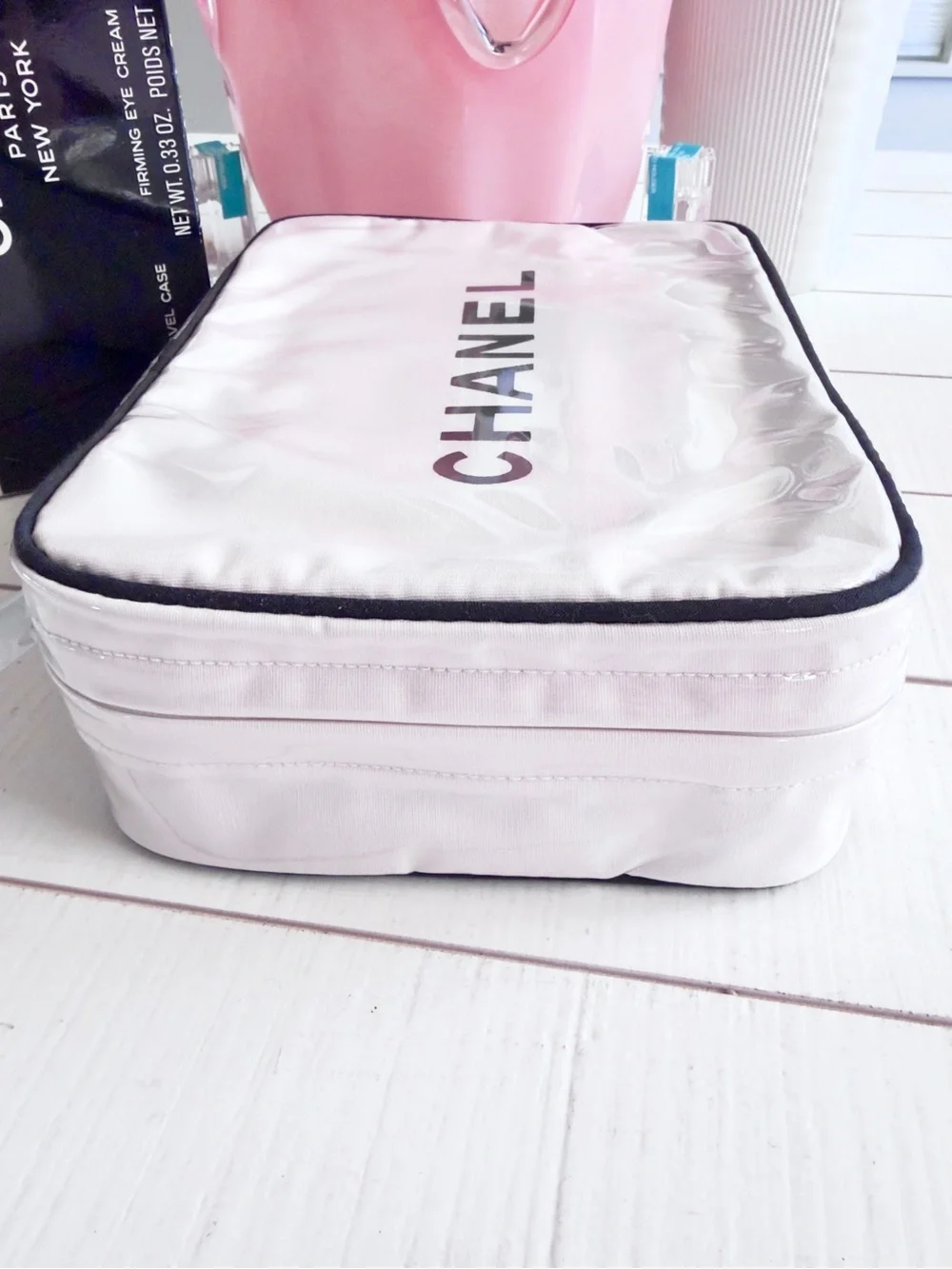 Chanel Makeup Traveler Cosmetics Toiletries Bag